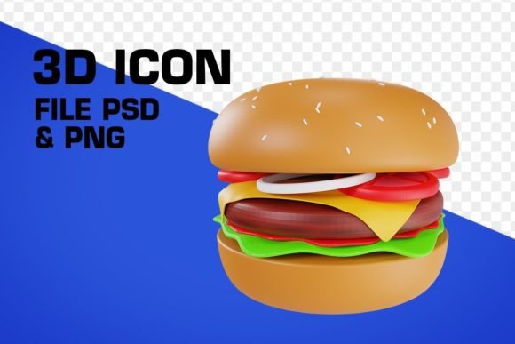 3d Cheeseburger: A Modern Design Asset for Digital Projects