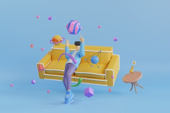 3D Illustration of Metaverse: A Versatile Tool for Modern Design