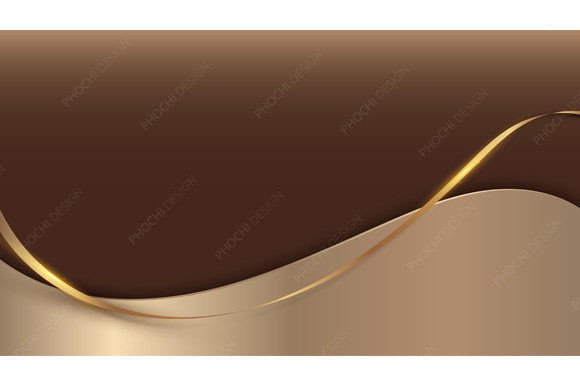 3D Modern Luxury Golden Lines Background