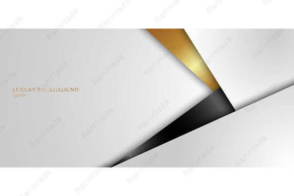 Abstract Elegant White Gold Triangle and Geometric Design for Presentation Excellence