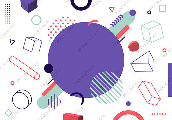 Abstract Geometric Pattern 3D Elements: A Modern Design Resource