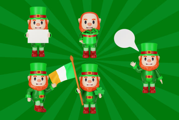 Character ST. Patrick Day: A Versatile 3D Illustration for Creative Projects