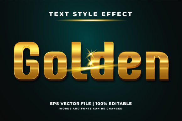 Discover the Golden Text Style Effect: A New Dimension in Design