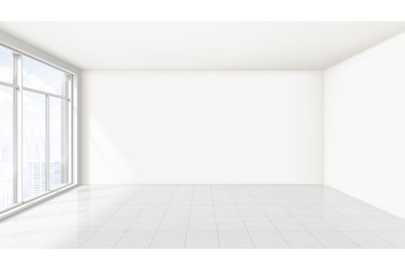 Empty Living Room Apartment Modern