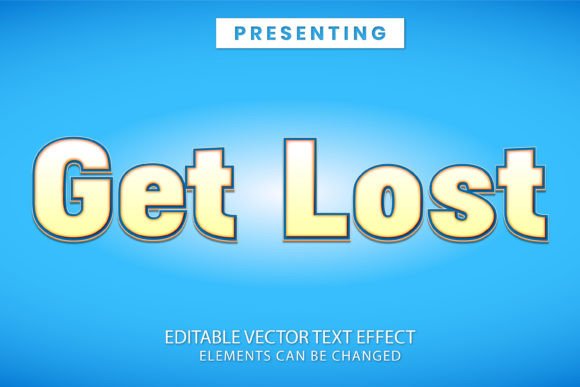 Get Lost Text Style Effect