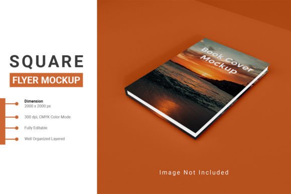 Realistic Book Cover Mockup Template for Creative Professionals