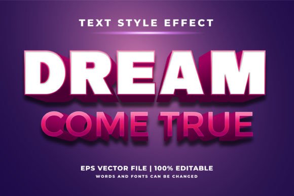 Revolutionize Your Design Projects with the Dream 3D Text Style Effect